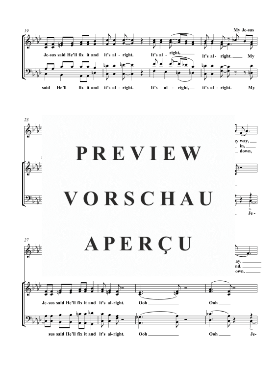 Produktgalerie: Seite 4 von 11 It´s Alright, , Gemischter Chor SAB und Klavier