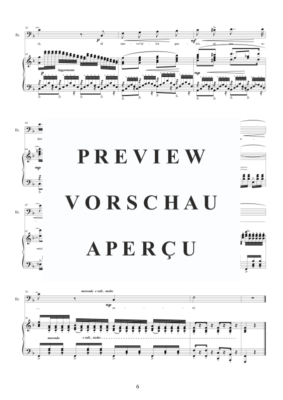 Produktgalerie: Seite 7 von 9 I Lombardi - (Act 2-III) - Ma quando un suon terribile, , Bass und Klavier