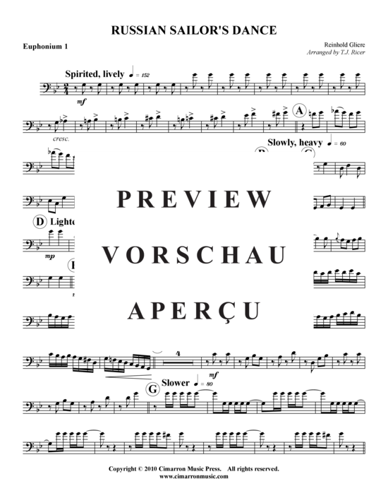 Product gallery: Page 6 of 17 Russian Sailor's Dance , , (Tuba Quartet: 2x Baritone, 2xTuba)