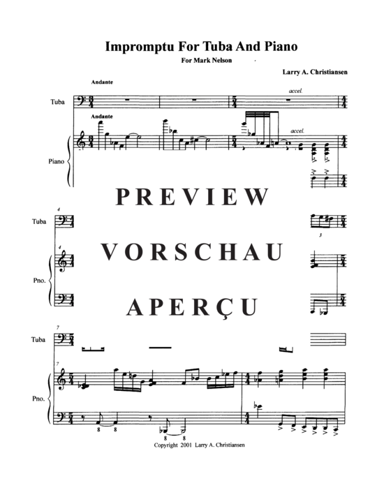Produktgalerie: Seite 3 von 21 Impromptu , , (Tuba + Klavier)