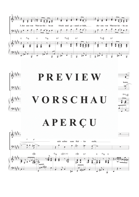 gallery: Nun danket all und bringet Ehr EG 322 / GL 403, , Gemischter Chor SAM und Klavier