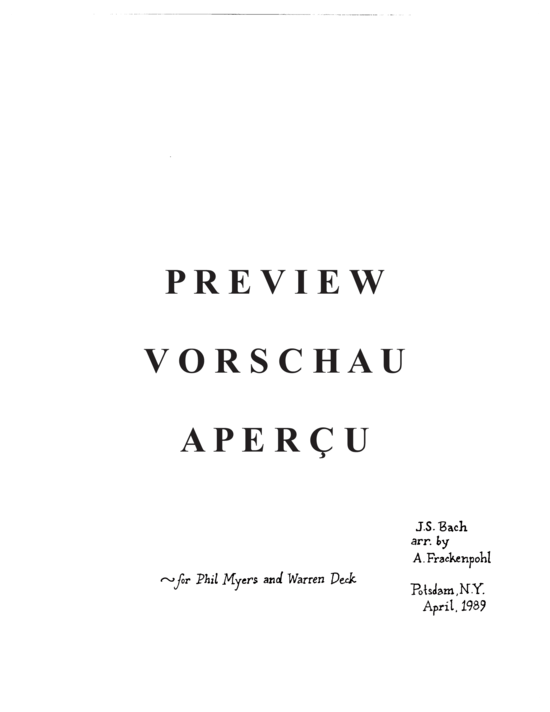 Produktgalerie: Seite 14 von 21 Goldberg Suite , , (Duett für Horn in F + Tuba)
