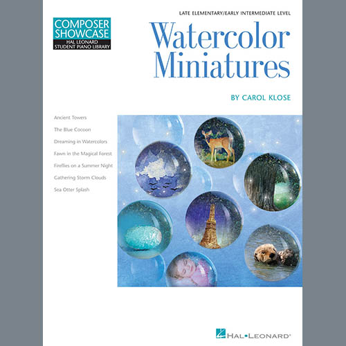 cover: Dreaming In Watercolors, Hal Leonard Student Piano Library, Carol Klose