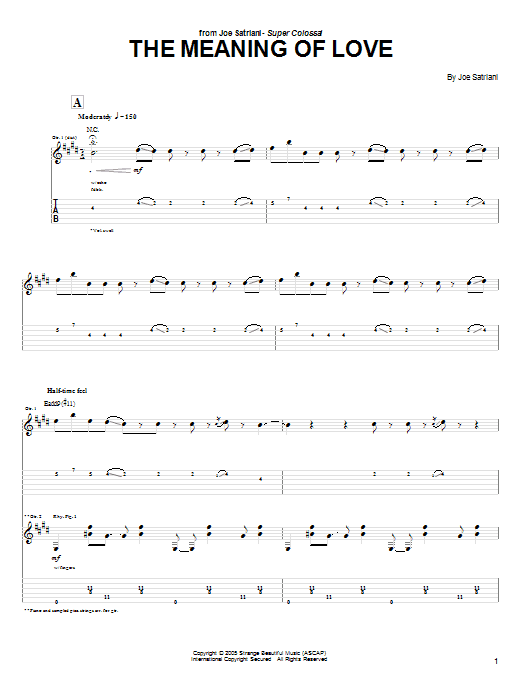 Produktgalerie: Seite 1 von 1 The Meaning Of Love, Joe Satriani, Gitarre