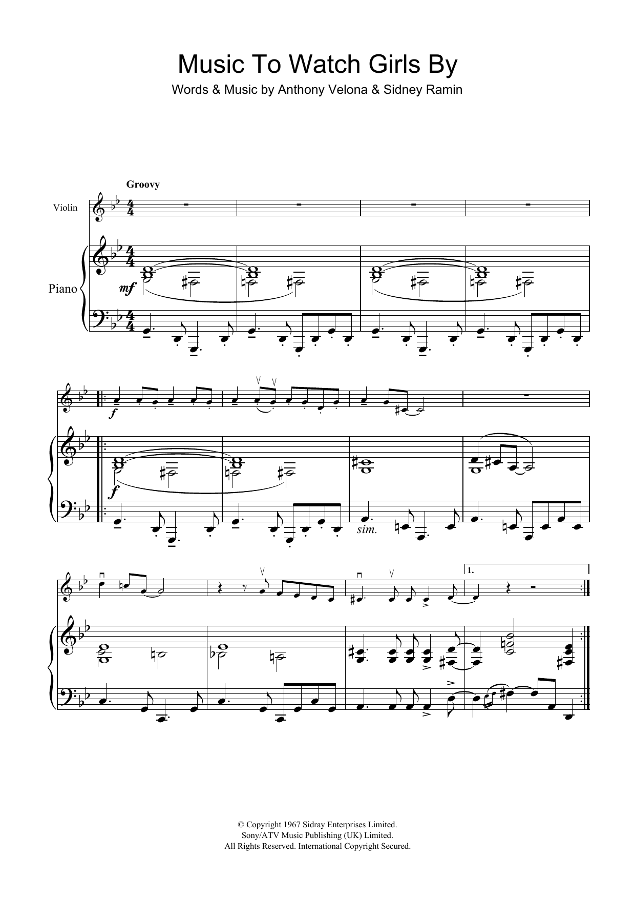Product gallery: Page 1 of 1 Music To Watch Girls By, Andy Williams