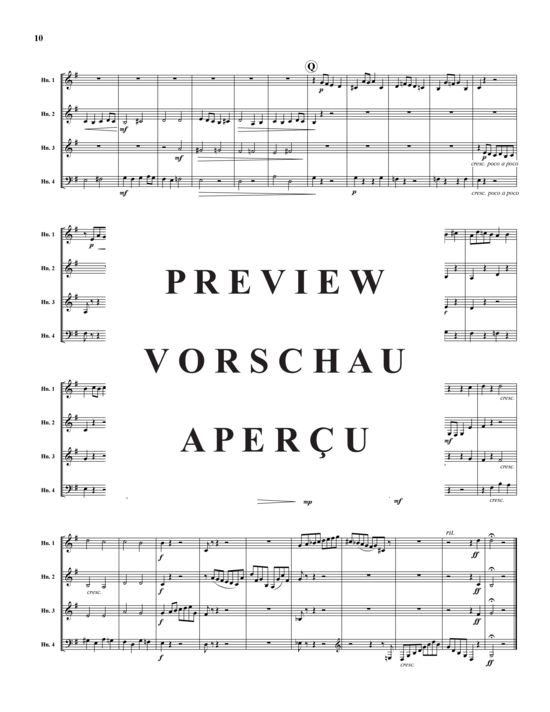 Produktgalerie: Seite 11 von 21 Fuge aus Sonate Nr. 3 in C-Dur, BWV 1005 , , (Hornquartett)