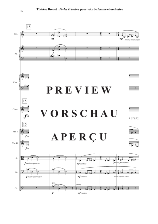 Product gallery: Page 17 of 21 Perles d'Ambre , , (soprano solo + orchestra) score only