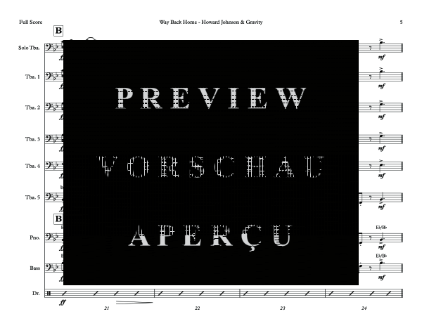 Produktgalerie: Seite 11 von 11 Way Back Home, , (Tuba Ensemble Tuba Solo, 5x Tuba und Combo Band)