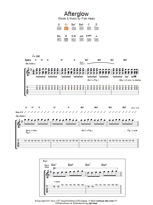 Produktgalerie: Seite 1 von 1 Afterglow, Travis, Gitarre