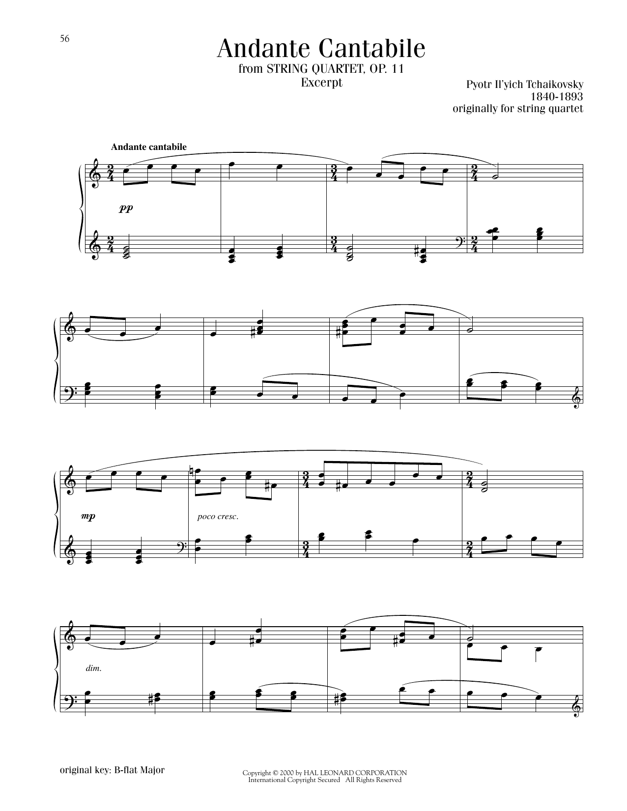 Produktbild zu: Andante Cantabile
