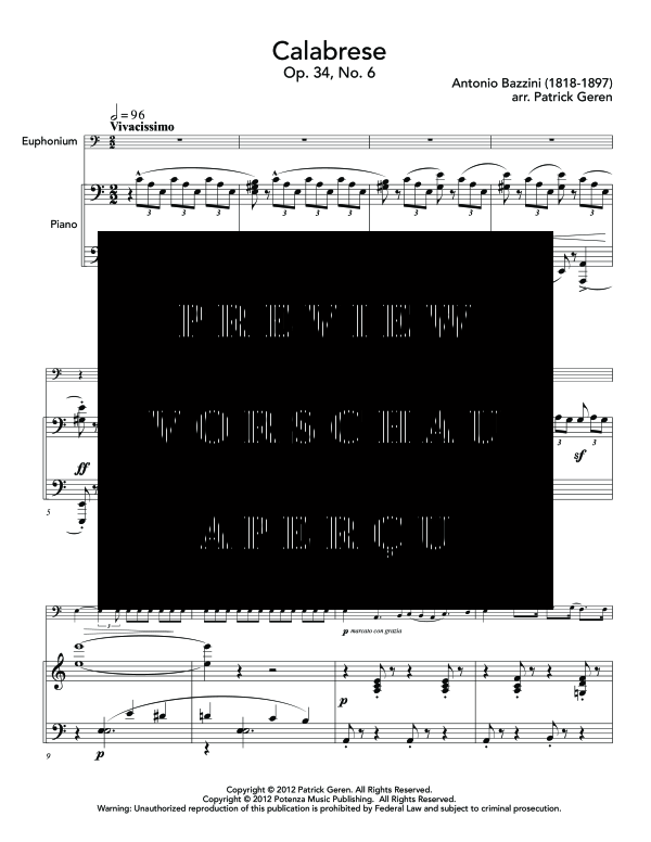 Product gallery: Page 5 of 11 Calabrese, , (euphonium and piano)