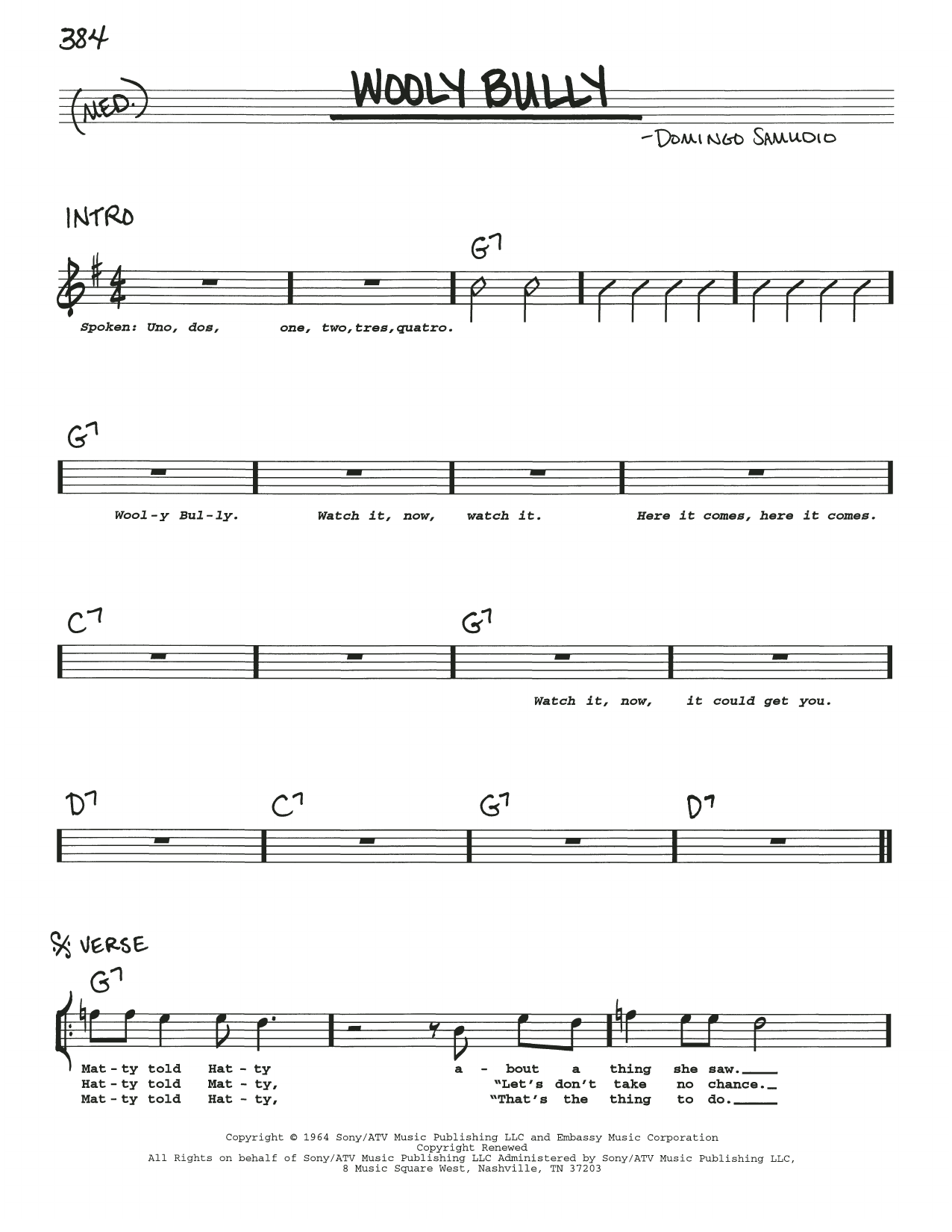 Produktbild zu: Wooly Bully