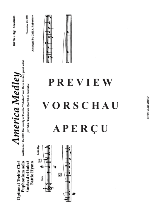 Product gallery: Page 14 of 21 American Medley , , (Tuba Quartett EETT)