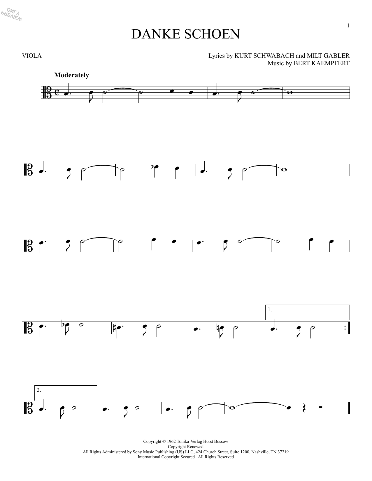 Product gallery: Page 1 of 1 Danke Schoen, Wayne Newton