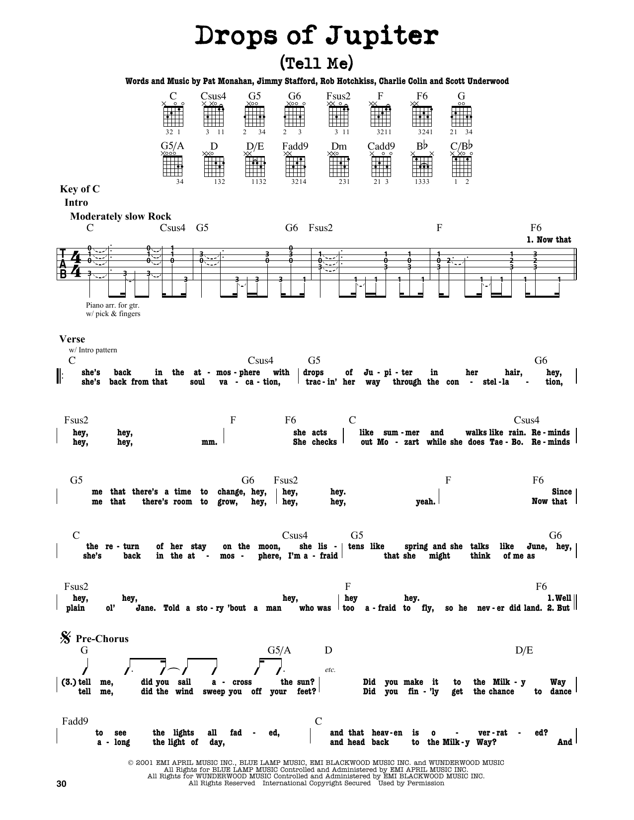 Produktbild zu: Drops Of Jupiter (Tell Me)