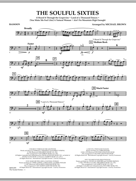 Produktbild zu: The Soulful Sixties - Bassoon