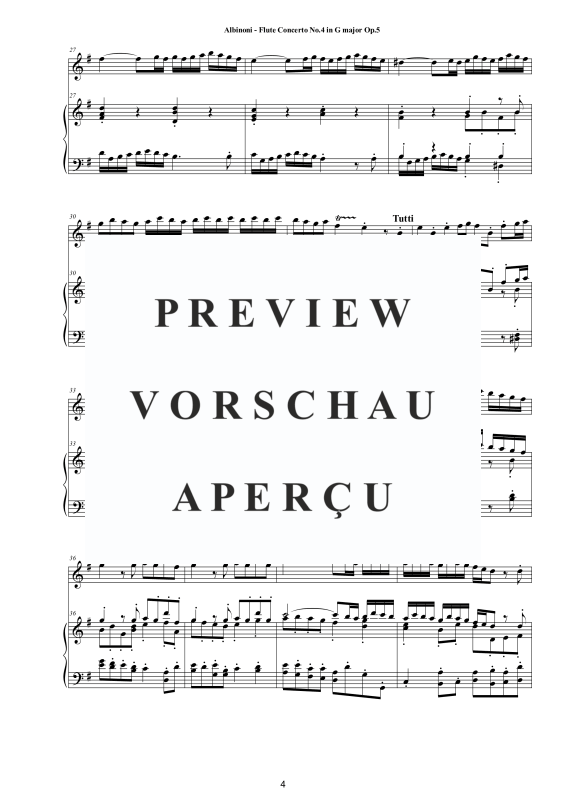 Product gallery: Page 5 of 11 Flute Concerto No.4 in G-Dur Op.5, , Flute and Piano/Harpsichord