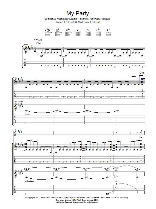 Product gallery: Page 1 of 1 My Party, Kings Of Leon