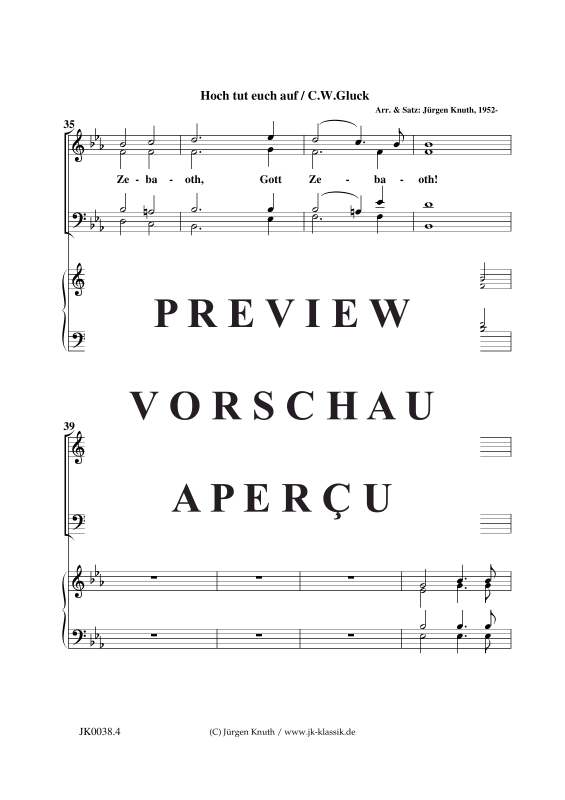 Product gallery: Page 5 of 11 Hoch tut euch auf , , (mixed choir + organ/piano)