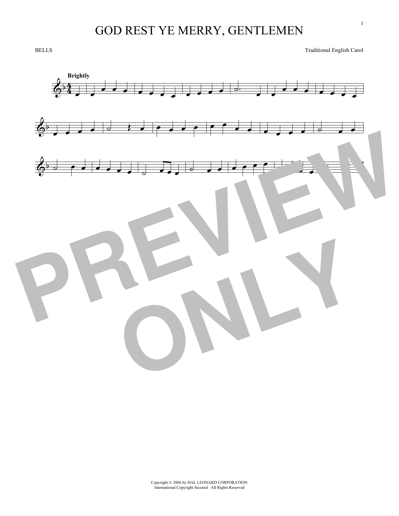 Produktgalerie: Seite 1 von 1 God Rest Ye Merry, Gentlemen, Traditional English Carol, Percussion