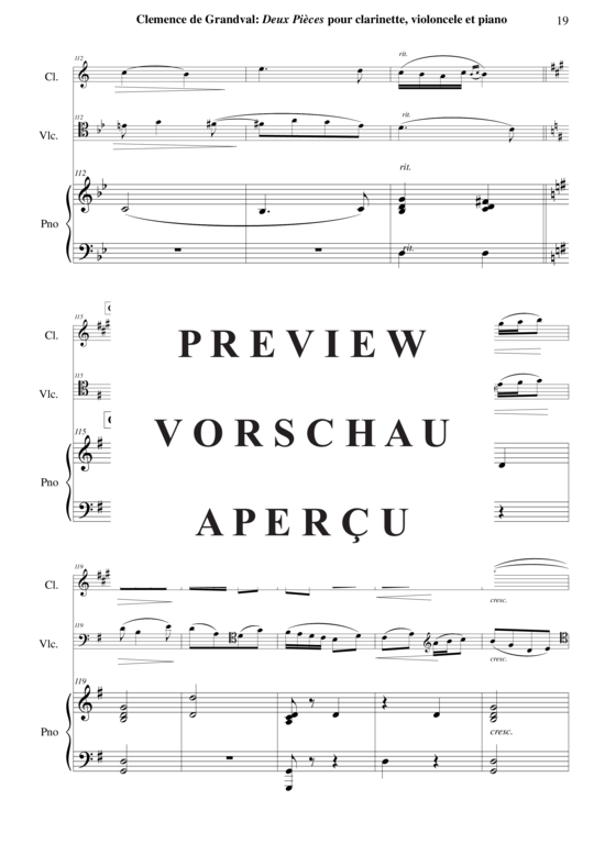 Product gallery: Page 20 of 31 Deux Pièces: Romance et Gavotte , , (2 parts + piano)