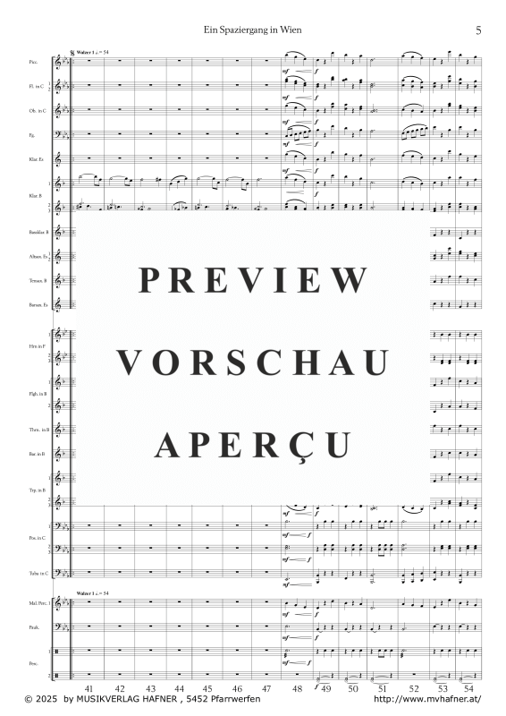 gallery: Ein Spaziergang in Wien, , (large wind orchestra)