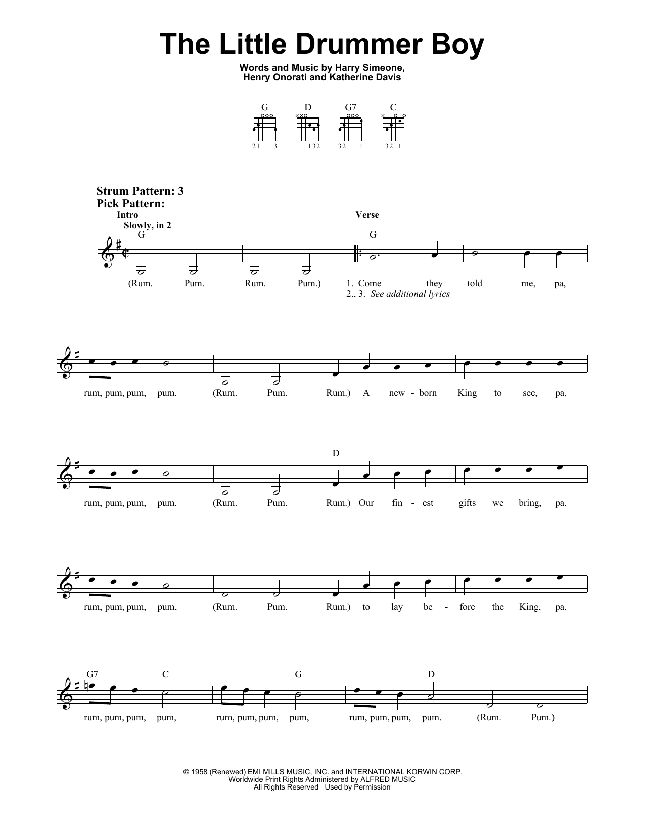 Product gallery: Page 1 of 1 The Little Drummer Boy, Katherine Davis