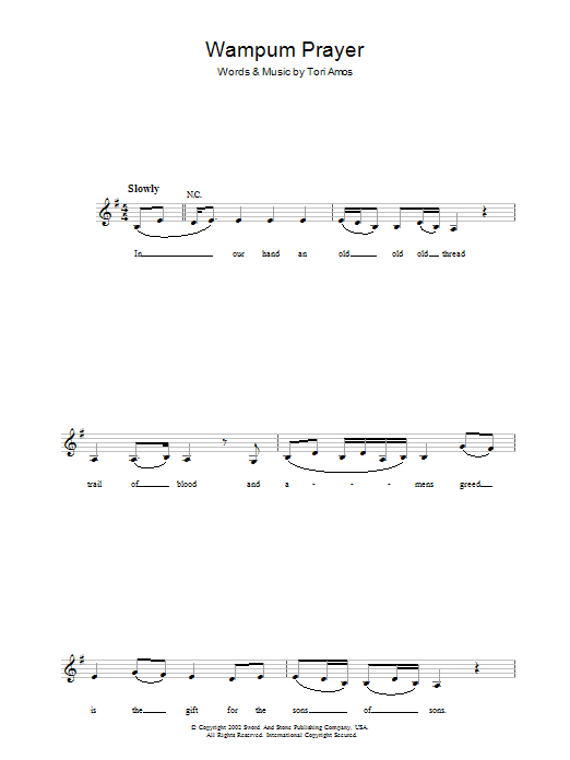 Produktgalerie: Seite 1 von 1 Wampum Prayer, Tori Amos, Melodieinstrument