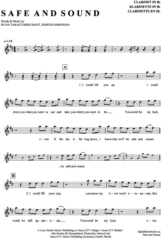 Product picture to: Safe and sound Capital Cities