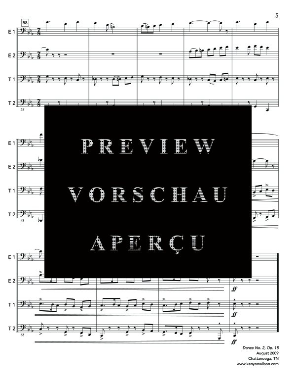 Product gallery: Page 9 of 11 Dance No. 2, , (Tuba Quartett EETT)