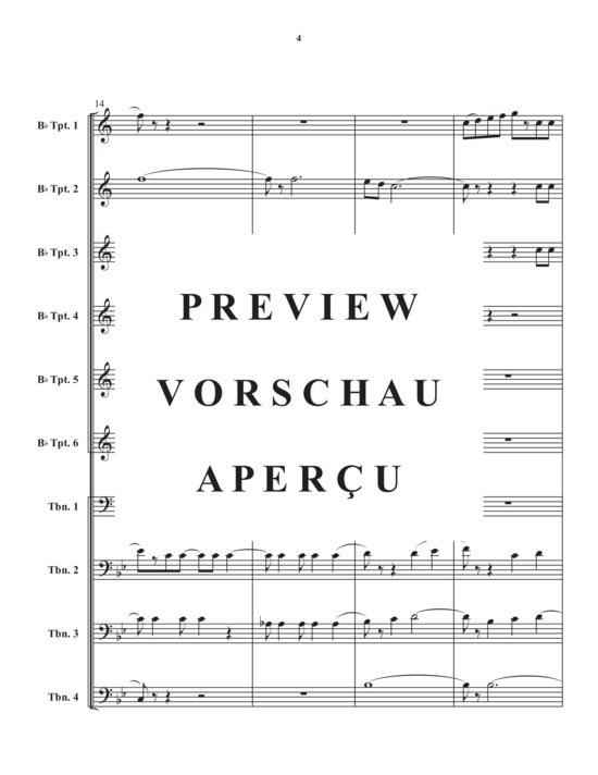 Product gallery: Page 6 of 21 Grand Intrada , , (Brass Ensemble, 6x trumpet + 4x trombone)