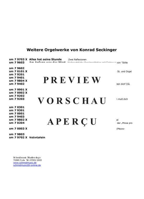 Product gallery: Page 13 of 15 Strophen eines Wiegenliedes , , (Orgel Solo)