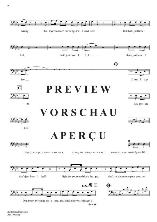 Product gallery: Page 3 of 4 Am I wrong , Nico and Vinz, (Posaune / Bariton)