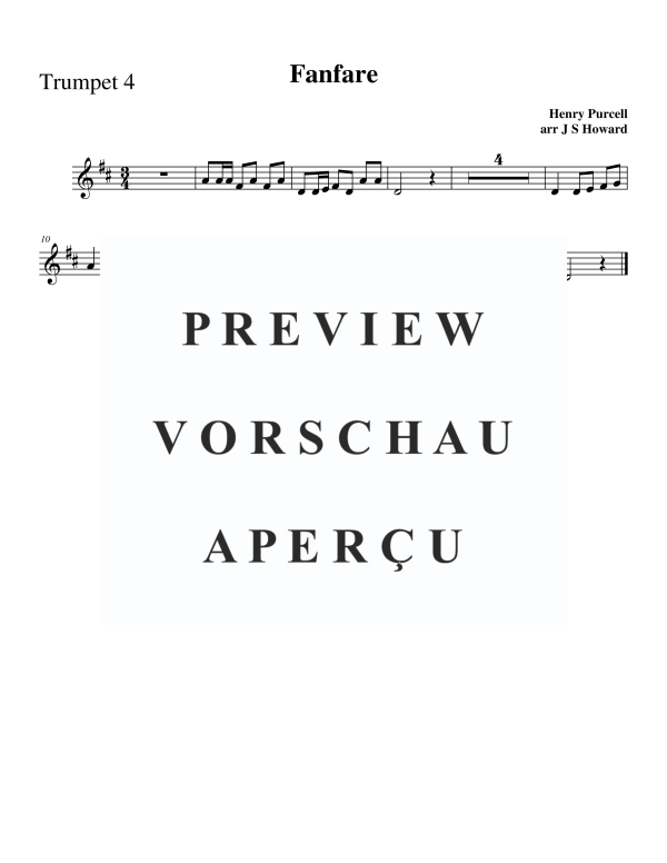 Produktgalerie: Seite 8 von 8 Fanfare, , Trompeten Quartett