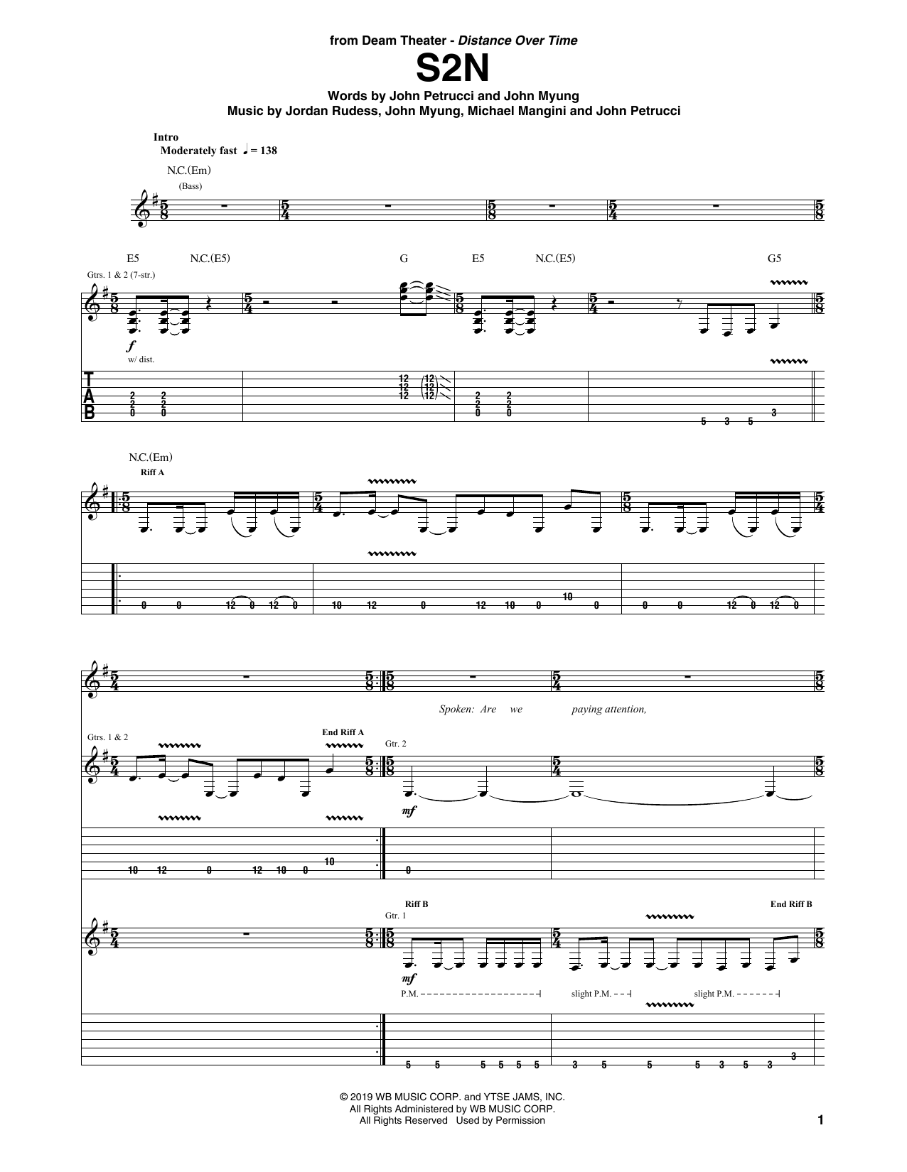 Produktgalerie: Seite 1 von 1 S2N, Dream Theater, Gitarre