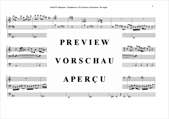 gallery: Variationen auf Du schöner Lebensbaum , , (Orgel Solo)