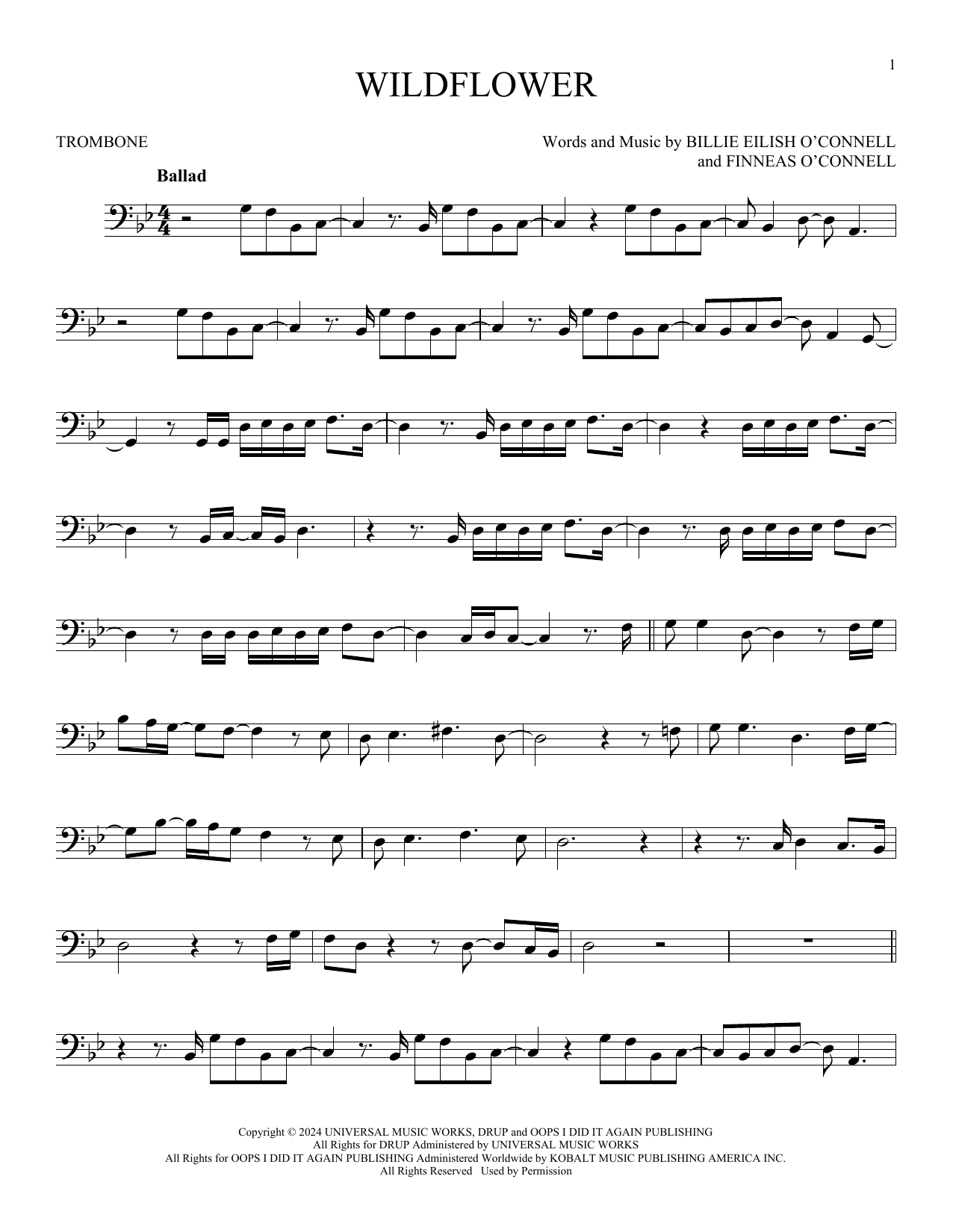 Product gallery: Page 1 of 1 Wildflower, Billie Eilish