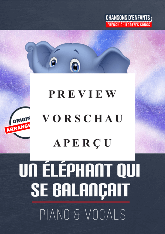 Produktgalerie: Seite 2 von 5 Un é lé phant qui se balanç ait, , (Gesang + Klavier)