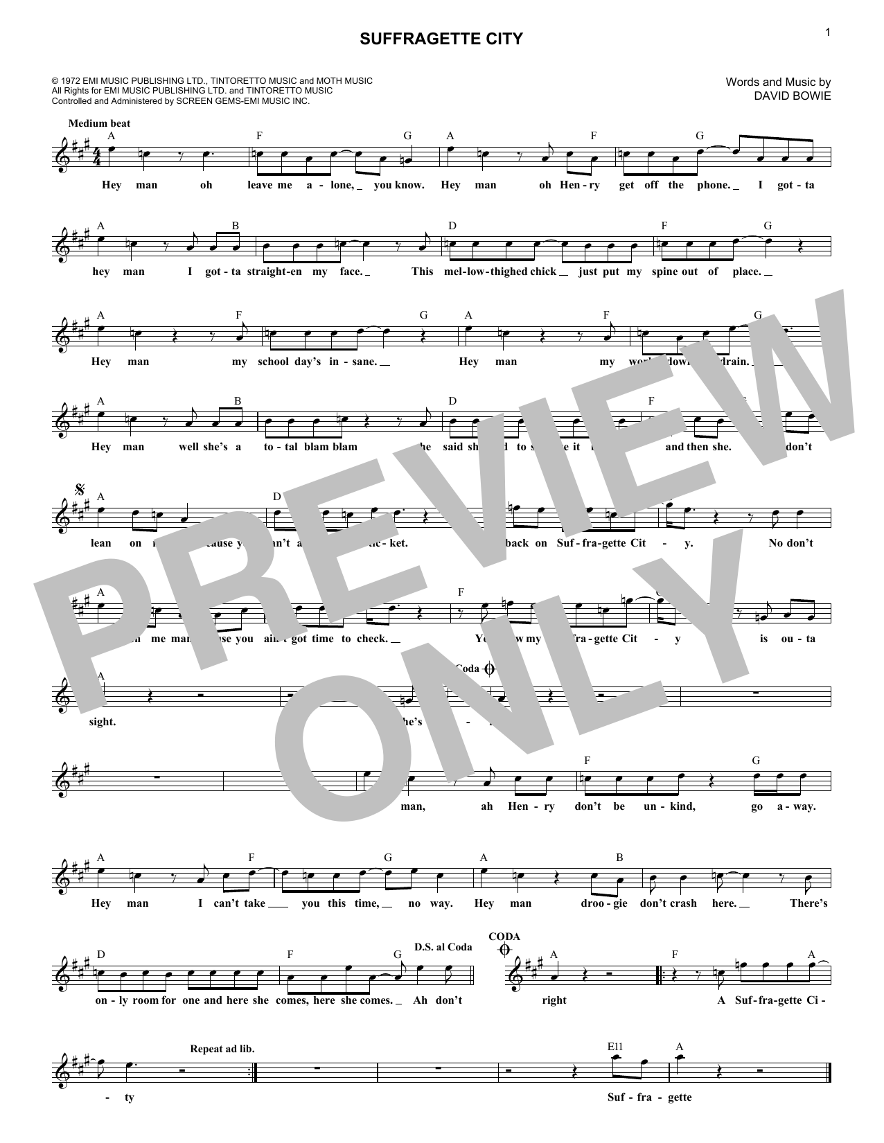 Product picture to: Suffragette City