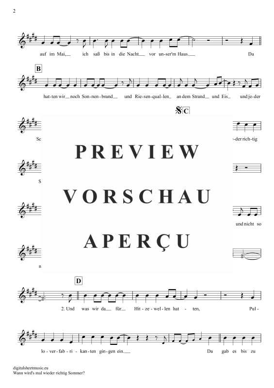 gallery: Wann wird’s mal wieder richtig Sommer , Carrell, Rudi, Trompete in B