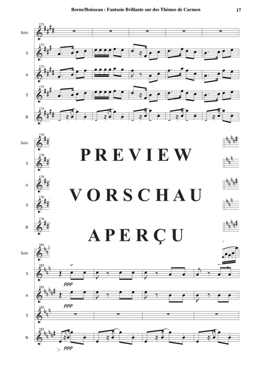 Product gallery: Page 18 of 21 Fantaisie Brillante sur des Thèmes de Carmen , , (saxophone quartet + alto saxophone solo)