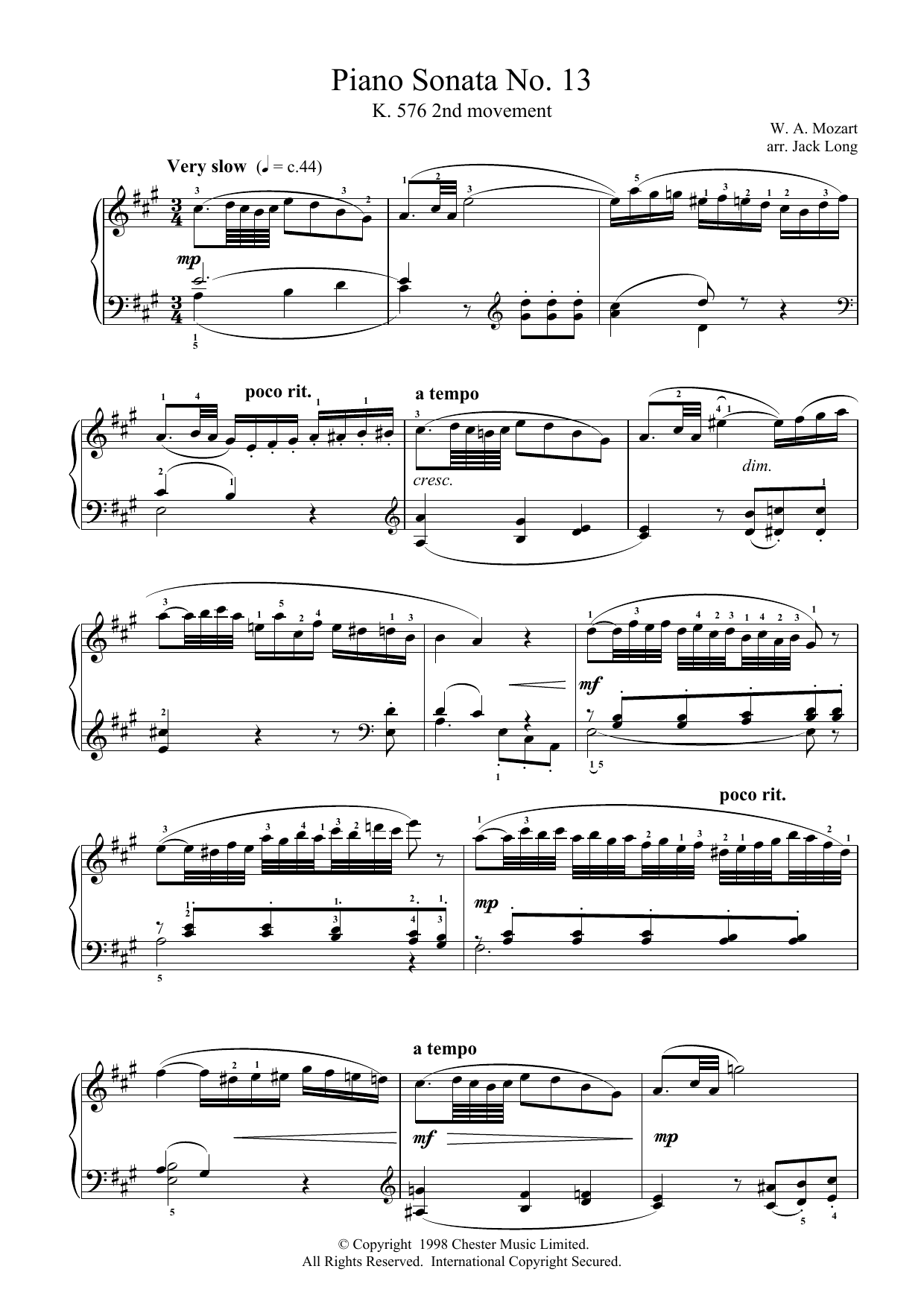 Product gallery: Page 1 of 1 Piano Sonata No.13, Wolfgang Amadeus Mozart