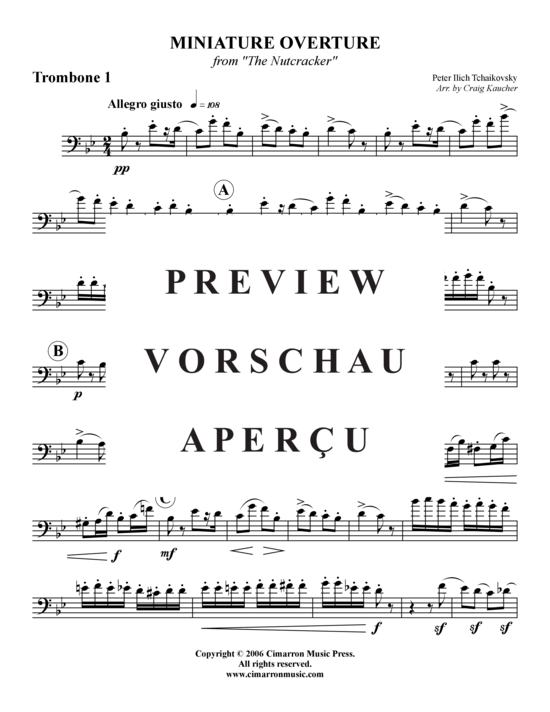 Product gallery: Page 6 of 13 Miniature Ouvertüre , , (Trombone Quartet)