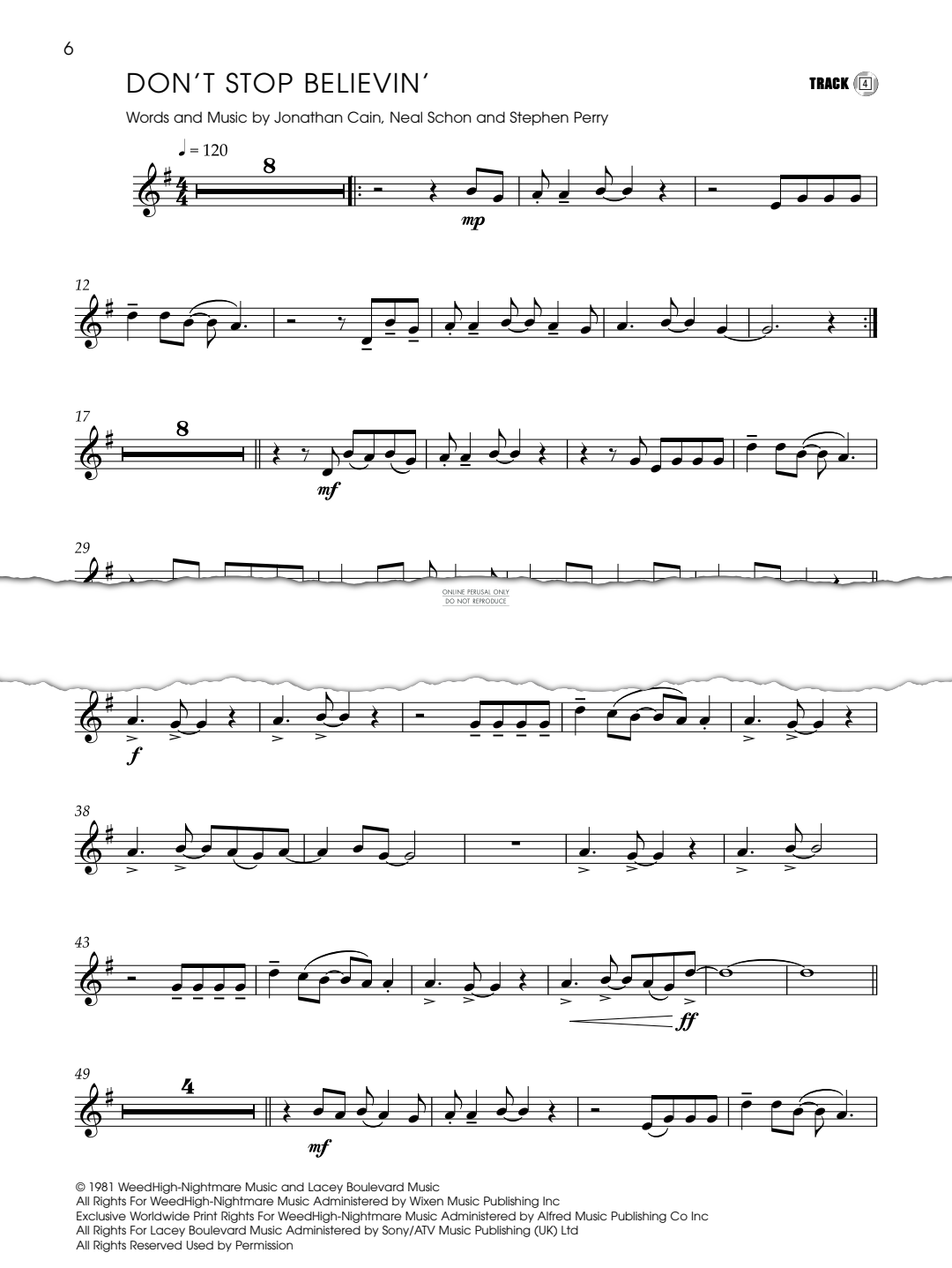 Produktgalerie: Seite 1 von 1 Don't Stop Believin', Glee Cast, Trompete