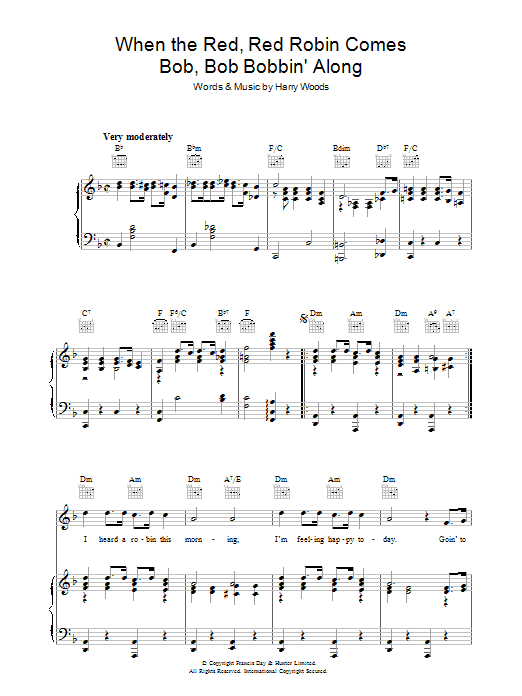 Produktbild zu: When The Red, Red Robin Comes Bob, Bob Bobbin' Along
