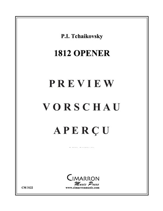 Produktgalerie: Seite 2 von 10 1812 Opener , , (Blechbläserquintett)