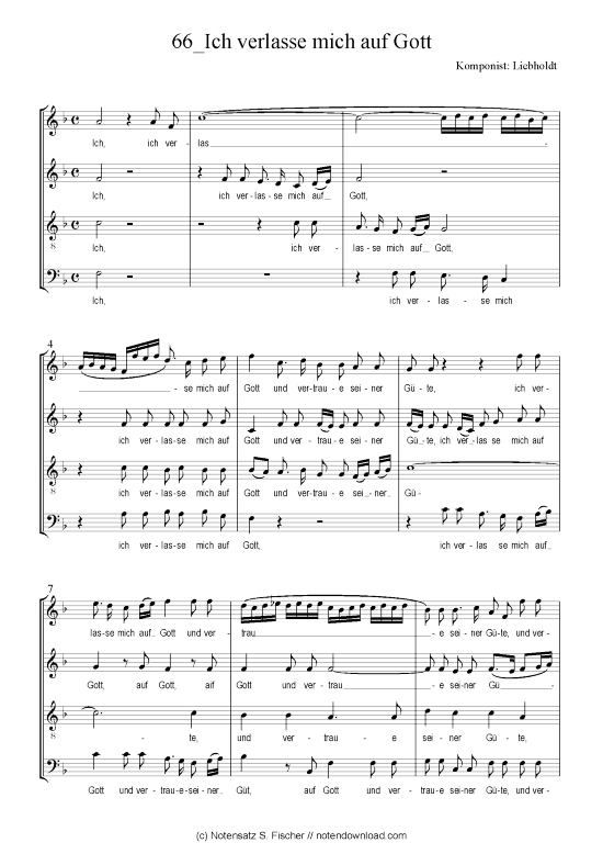 Product picture to: Ich verlasse mich auf Gott Liebholdt Motette