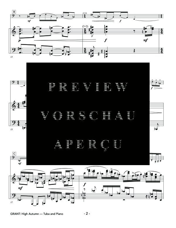 Product gallery: Page 7 of 11 High Autumn, , (tuba and piano)