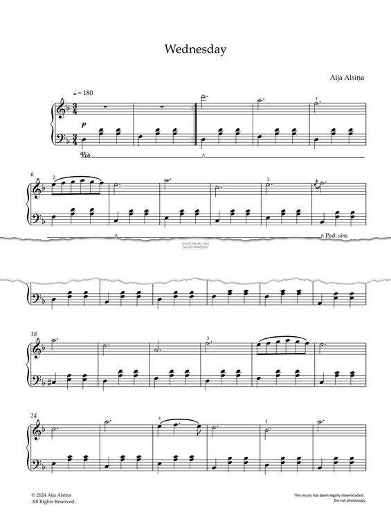 Produktgalerie: Seite 1 von 1 Wednesday, Aija Alsina, Klavier