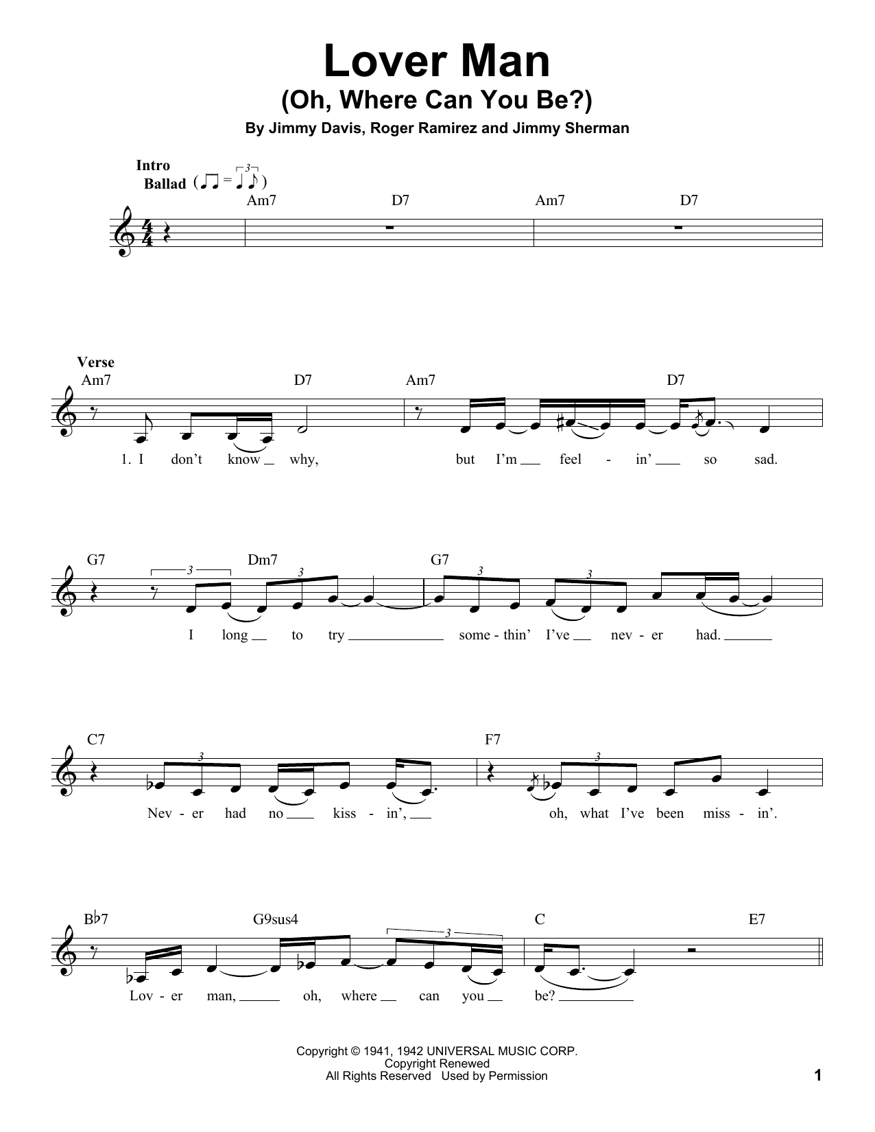 Produktbild zu: Lover Man (Oh, Where Can You Be?)